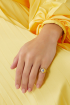 Pinky Ring, 18k Yellow Gold & Amethyst